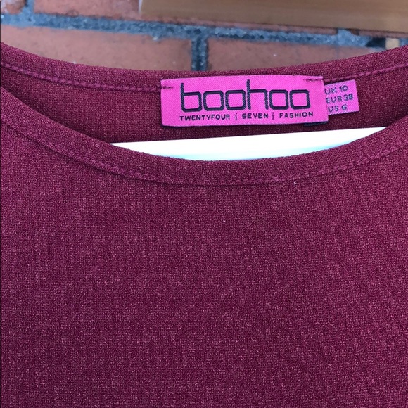 Maroon shift dress - Picture 3 of 3